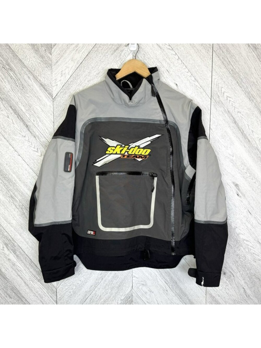 Vintage Y2K Ski-Doo Team Racing RPM Anorak Snowmobile Shell Jacket Mens Medium